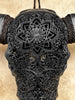Caved Waterbuffalo Skulls with Star Mandala Carving Skull,A/090