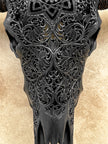 Caved Waterbuffalo Skulls with Star Mandala Carving Skull,A/090