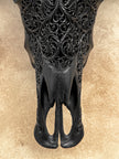 Caved Waterbuffalo Skulls with Star Mandala Carving Skull,A/090
