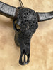 Caved Waterbuffalo Skulls with Star Mandala Carving Skull,A/090