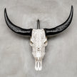 White Carved Buffalo Skulls with Infinity motif | Skull,A/103