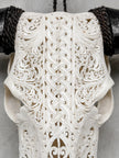 White Carved Buffalo Skulls with Infinity motif | Skull,A/103