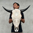 Bull Skull Carved Merak - Skull,A/050