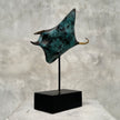 Mantaray on stand polished Small