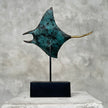 Mantaray on stand polished Small