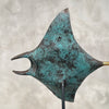 Mantaray on stand polished Small