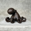 Octopus Sculputre Brown Bronze