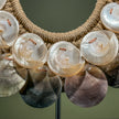Decorative Shell Necklace on Stand – Coastal Tribal-Inspired Display Piece for Boho, Natural, or Ethnic-Inspired Home Styling - SN 5 - SN A/01