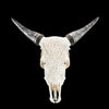 Fully carved cow skulls with Star Mandala Carving Skull,A/081