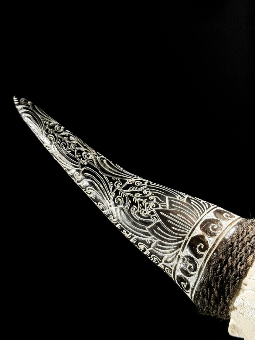 Fully carved cow skulls with Star Mandala Carving Skull,A/081