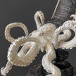 A Stunning Hand Carved Octopus With Horn on a Stand - 7K/109