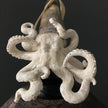 A Stunning Hand Carved Octopus With Horn on a Stand - 7H/109