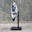 Wonderful Zebra Crystal Heart-Shaped on a custom stand CH/023