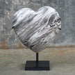 Wonderful Petrified Wood Heart-Shaped on a Custom Stand PWH/024