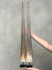 Pair of Natural Tusks on Stand – Rustic Bone Sculpture, Tribal-Inspired Decor, Earthy Accent - Tusk,A/050