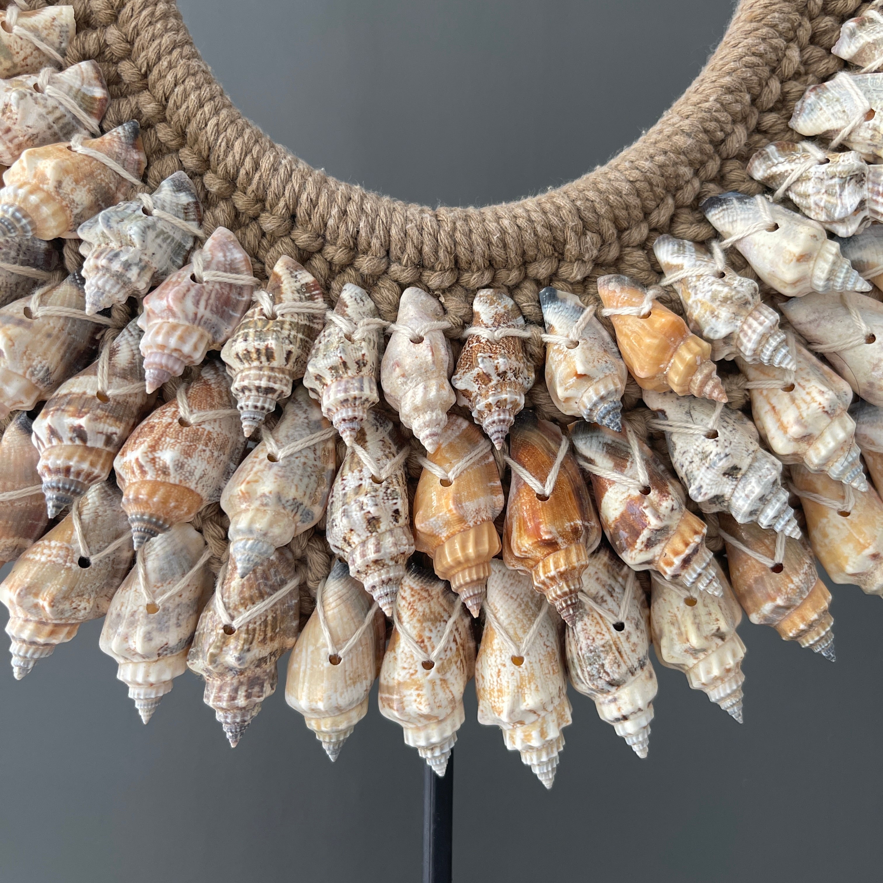 SN6 - Decorative Shell Necklace on custom stand - 6F/065