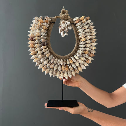 SN6 - Decorative Shell Necklace on custom stand - 6F/065