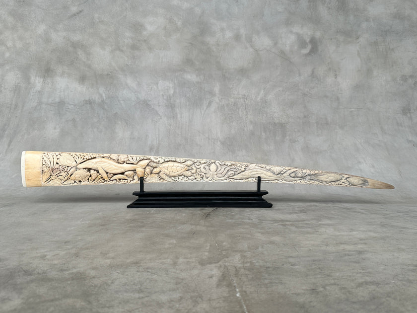Carved Swordfish Marine carving T2/018
