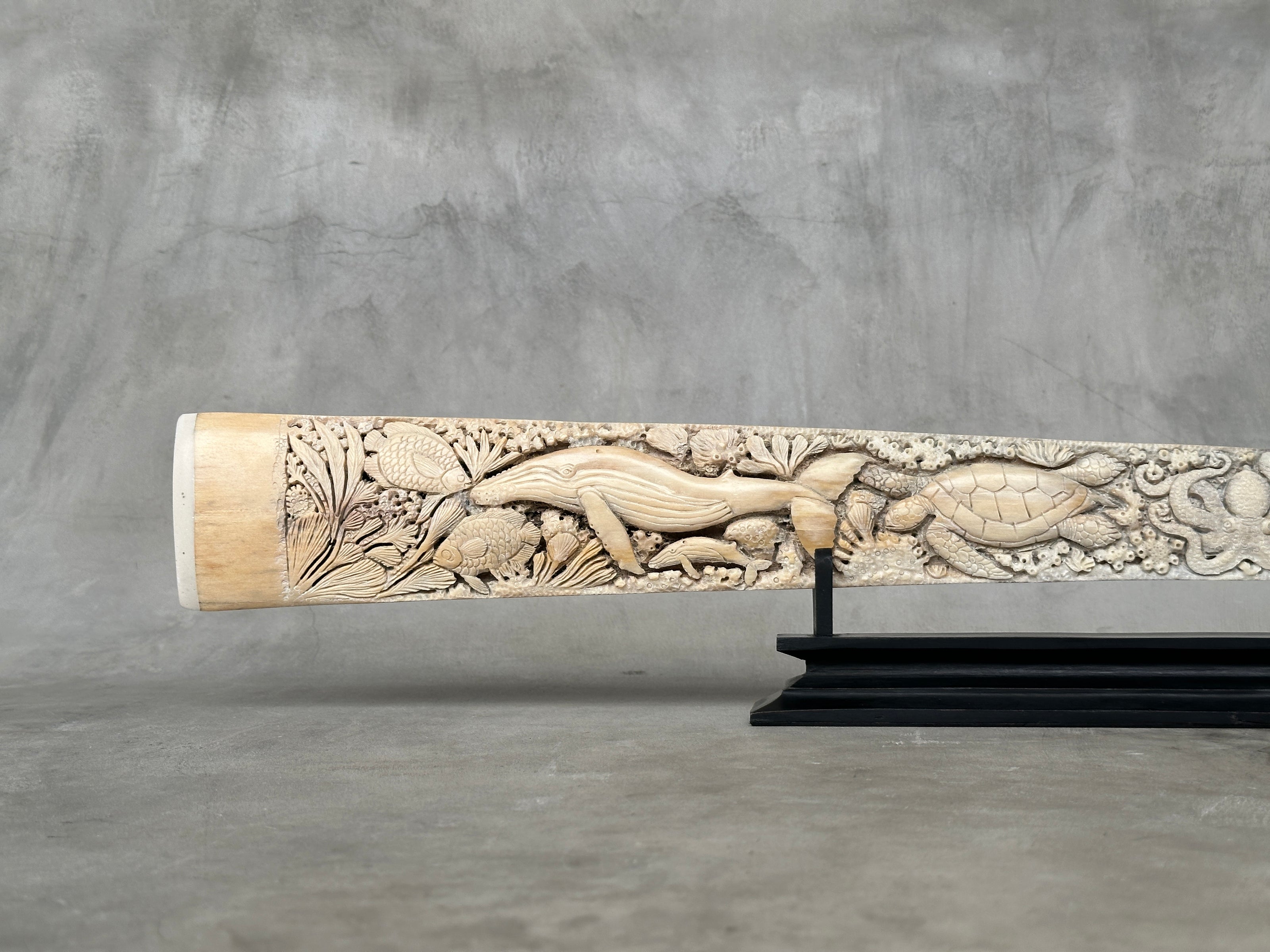 Carved Swordfish Marine carving T2/018