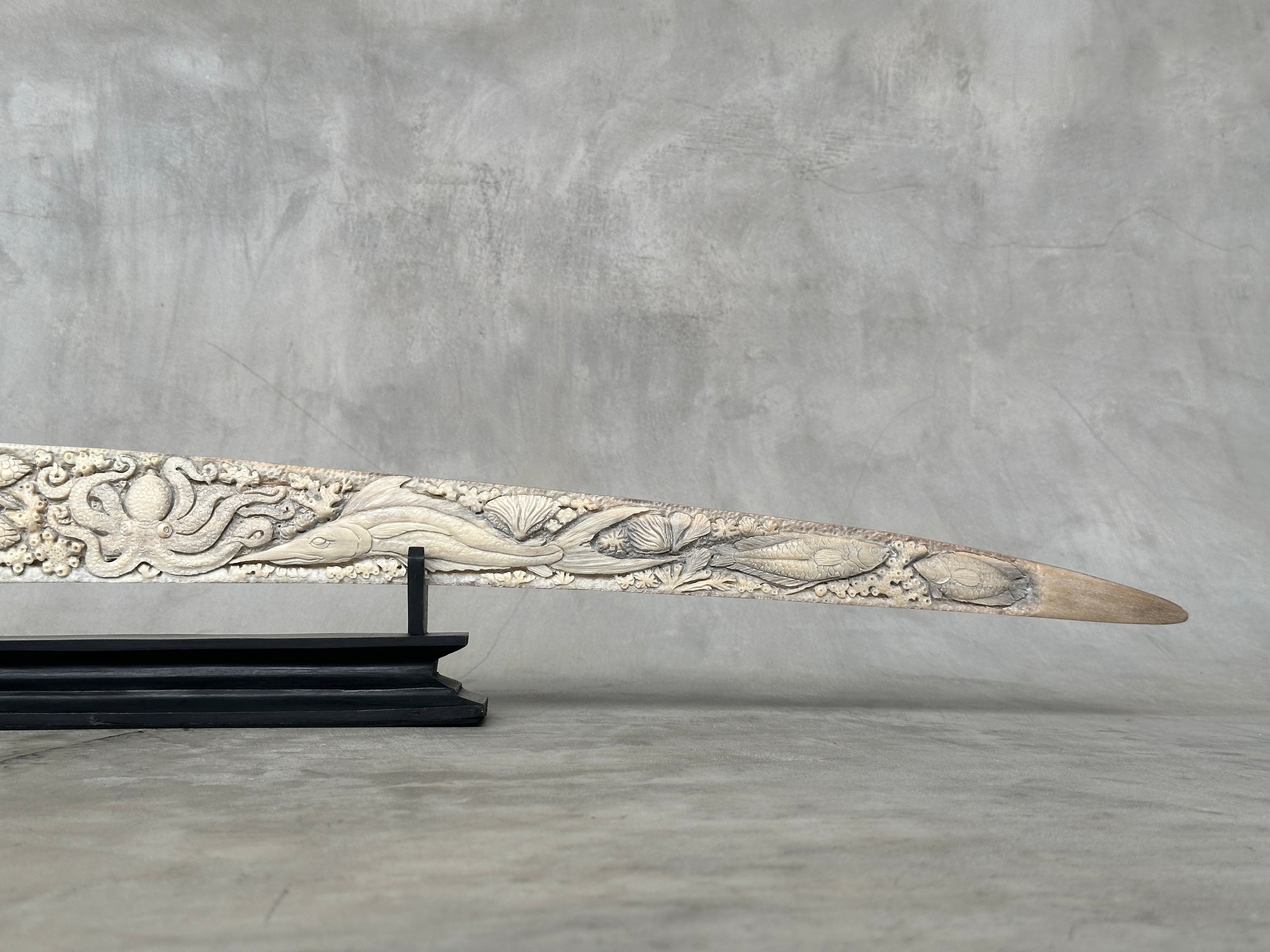 Carved Swordfish Marine carving T2/018