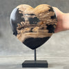 Heart Stone L Petrified wood carving G2/223