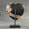 Heart Stone L Petrified wood carving G2/223