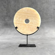 Onyx disc with stand  carving C1/069