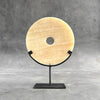 Onyx disc with stand  carving C1/069