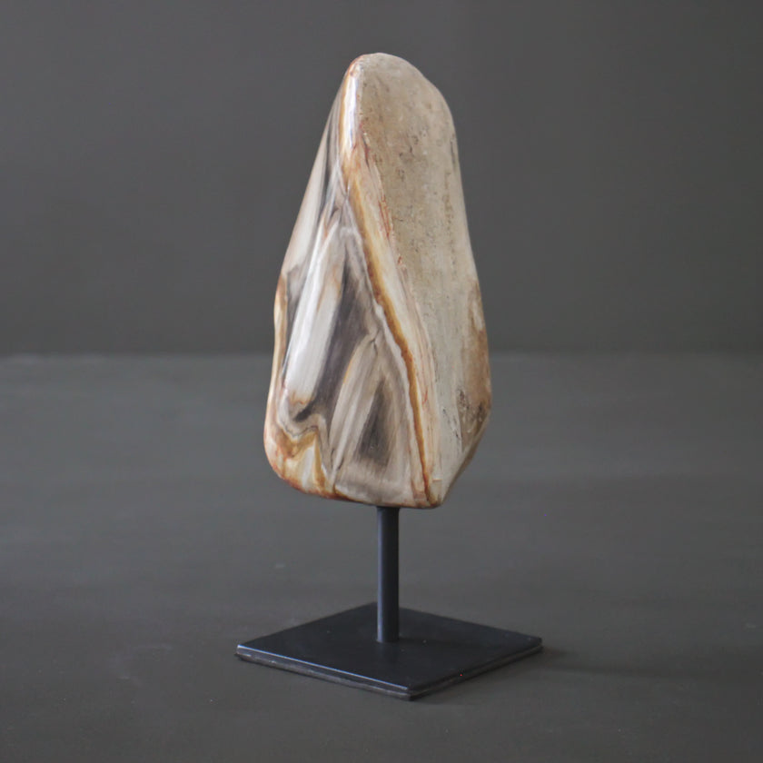 Polished Petrified Wood Freeform on a custom stand PetW/111