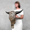 Bull Skull Carved Human Skull - Skull,A/156