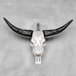 White Carved Buffalo Skulls with Flower Of Life motif | Skull,A/177