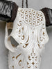 White Carved Buffalo Skulls with Flower Of Life motif | Skull,A/177