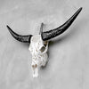 White Carved Buffalo Skulls with Flower Of Life motif | Skull,A/177