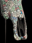 Pastel Green Mozaic Buffalo skull | Skull,A/134