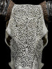 Grey Carved Buffalo Skull – Fern Motif | Real Bone Wall Art with Horns | Tribal Skull Decor | Handmade & Ethically Sourced from Bali - Skull,A/111