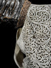 Grey Carved Buffalo Skull – Fern Motif | Real Bone Wall Art with Horns | Tribal Skull Decor | Handmade & Ethically Sourced from Bali - Skull,A/111