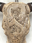 Bull Skull Carved Dragon - Skull,A/155