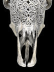 Fully carved cow skulls with Star Mandala Carving Skull,A/084