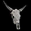 Fully carved cow skulls with Star Mandala Carving Skull,A/084
