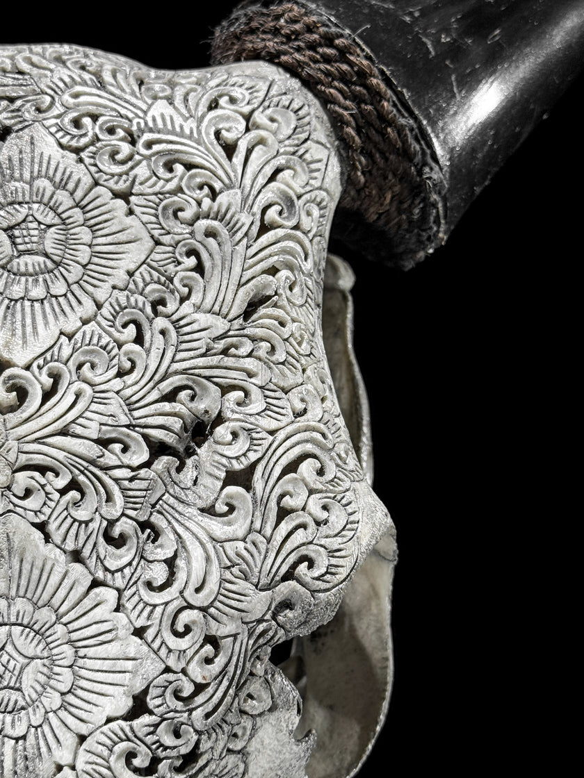 Carved Cow Skulls with New Tradbal Carving Skull,A/073