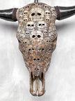 Bull Skull Carved Human Skull - Skull,A/156