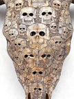 Bull Skull Carved Human Skull - Skull,A/156