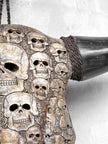 Bull Skull Carved Human Skull - Skull,A/156