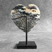 Wonderful Zebra Crystal Heart-Shaped on a custom stand CH/506