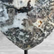 Wonderful Zebra Crystal Heart-Shaped on a custom stand CH/506