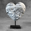 Wonderful Zebra Crystal Heart-Shaped on a custom stand CH/501