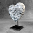 Wonderful Zebra Crystal Heart-Shaped on a custom stand CH/501