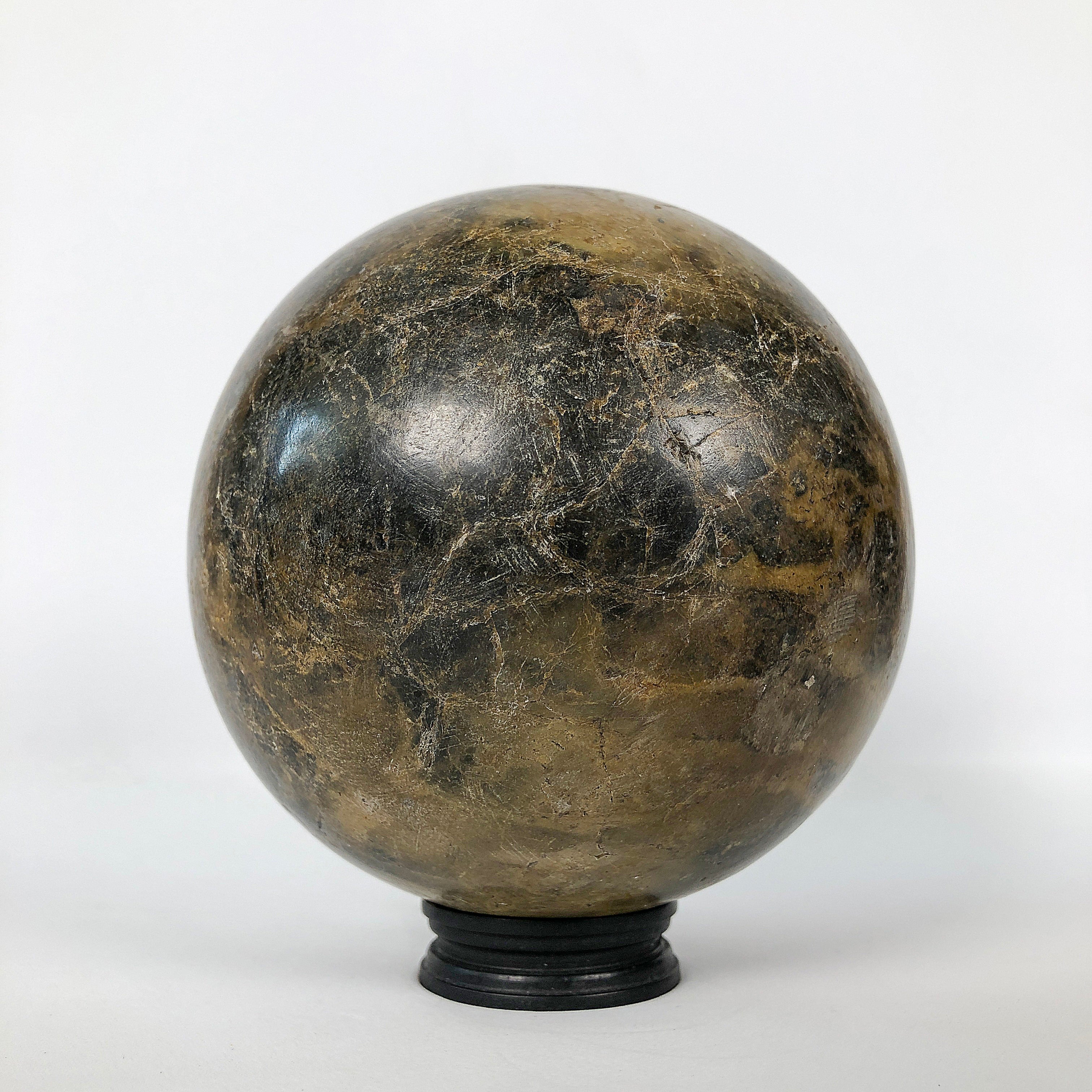 Wonderful Petrified Wood Sphere on a Custom Stand PS 508