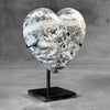 Wonderful Zebra Crystal Heart-Shaped on a custom stand CH/501