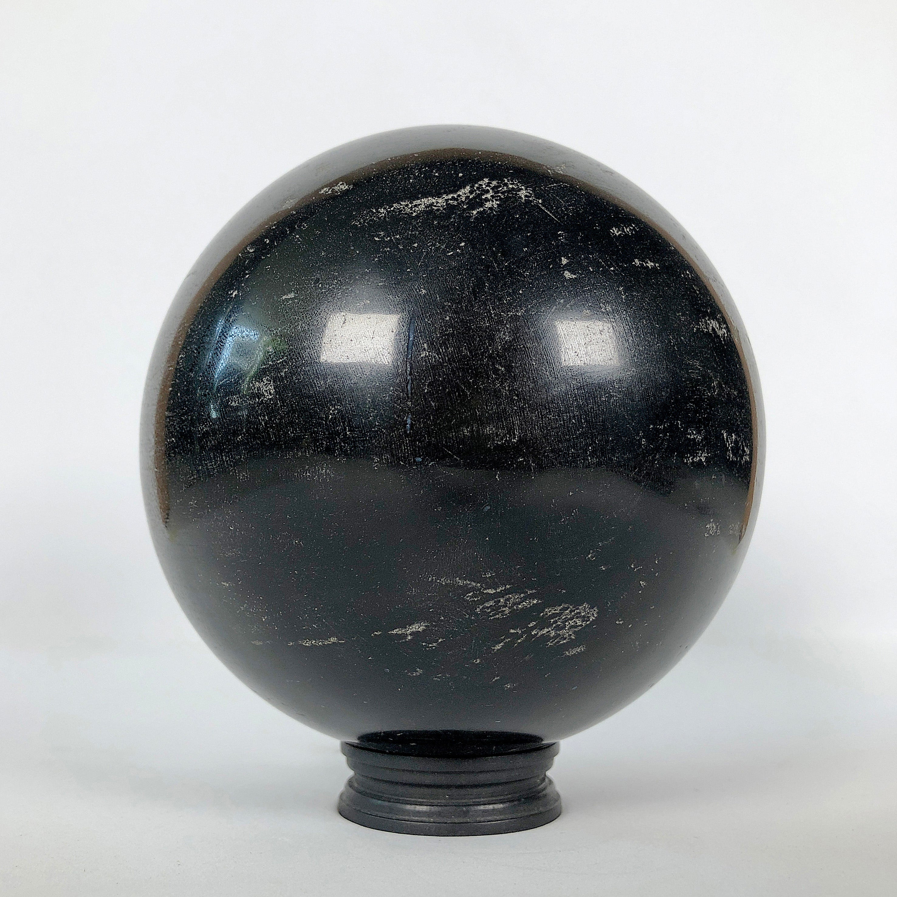 Wonderful Petrified Wood Sphere on a Custom Stand PS 503